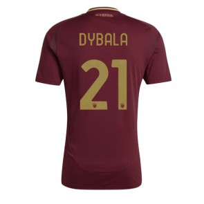 AS Roma Paulo Dybala #21 Domácí Dres 2024-25 Krátký Rukáv